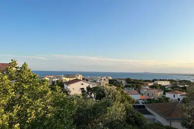 Image de Sète, villa méditerranéenne avec vue mer et plage à pieds