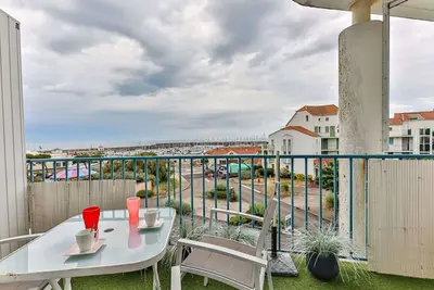 Image de Duplex 4 étoiles, vue mer et port de plaisance