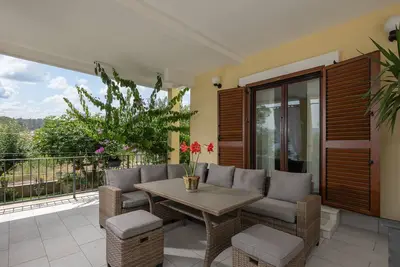 Image de Garçonnière avec la terrasse et la vue sur le mer Pridraga - Cuskijas, Novigrad (As-6306-a)