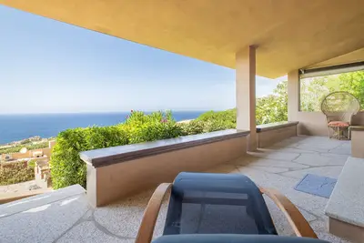 Image de Villa 'Amalthea' avec vue sur la mer, terrasse privée et Wi-Fi