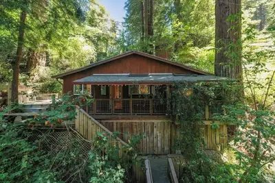 Image de Cozy redwood getaway, pet-friendly, walk to town
