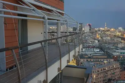 Penthouse with a view of Genoa