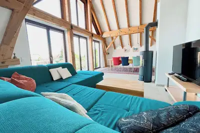 Image de Große Maisonette 2-8 Pers, Hell, Fernblick, Balkon, Nähe Europa Park & Freiburg