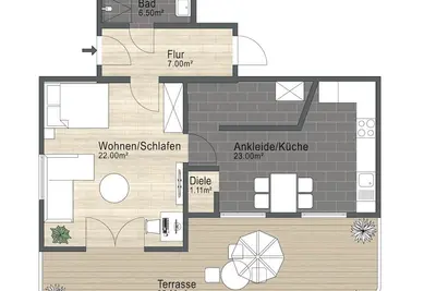 Image de Modern vacation apartment in the heart of the Spessart Nature Park with sauna and terrace