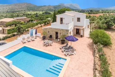 Image de Villa La Sella Avec Piscine Privée, Terrasses et vue sur la montagne
