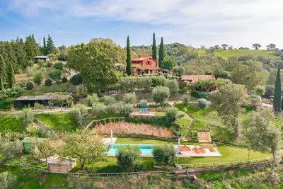 Villa for max 6 with incredible sea view in the wilderness of Maremma country