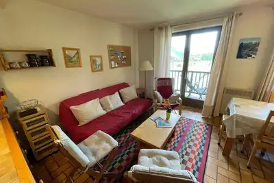 Image de Appartement lumineux avec cheminée, près des Bains et des pistes - 4 pièces, Le Monêtier-les-Bains