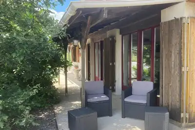 Image de Maison au calme belle vue, jacuzzi, plan d'eau et sentiers de rando à proximité