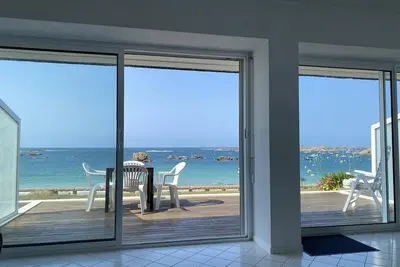 Image de Appartement Vue Sur Mer avec terrasse, plage Grève Blanche Tregastel