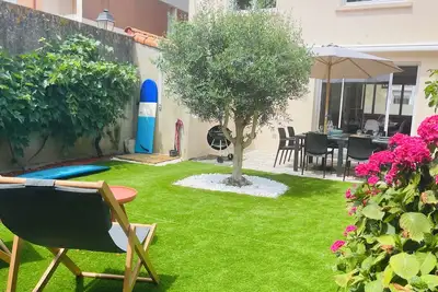 Image de Ultra centre maison 4ch avec jardin - 200m plage