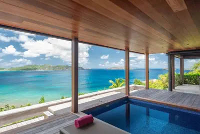 Image de Safari Villa St Barts - Perched on a hillside with panoramic ocean views