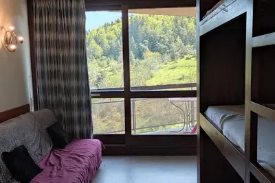 Image de Studio lumineux 5 pers au pied des pistes avec balcon et parking gratuit
