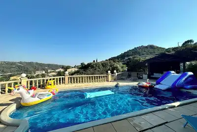 Image de Maison de campagne à 15 min de Nice et plage avec piscine à partager