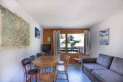 Image de Appartement \"Prarion Mont Blanc\" avec vue montagne et terrasse privée