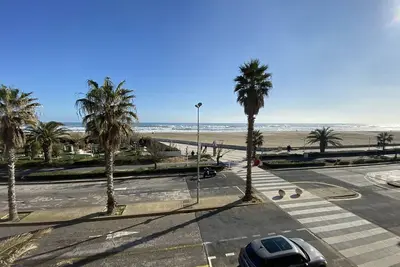 Image de Appartement 3 pièces face mer avec loggia, parking privé, 2 chambres, séjour 6 pers, Canet-en-Roussillon