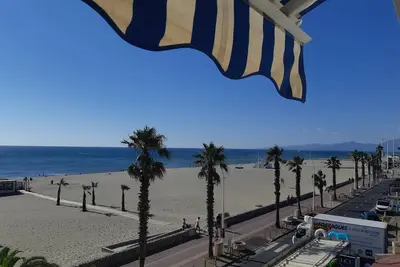 Image de Charmant T2 Centre-Ville Ă Canet-Plage face Ă la mer - 4 personnes