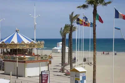 Image de Studio-AlcĂ´ve Ă Canet-Plage, face mer, 4 pers, balcon, parking inclus