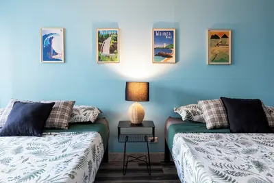 Just 3min to Beautiful Beach! 2Queen beds