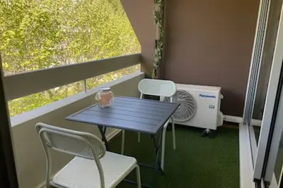 Image de Studio climatisé avec terrasse, piscine et parking à La Grande-Motte - 4 pers