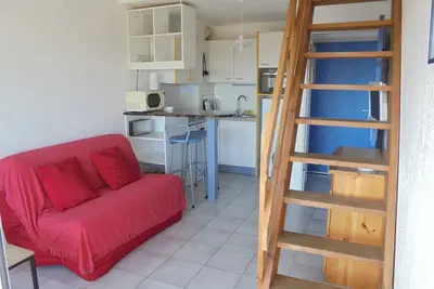 Image de Appartement lumineux 5 pers, piscine, parking privé, à 100m de la plage et commerces