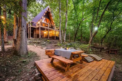 Image de New! Creekside Ranch A-Frame