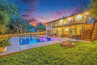 Dream pool house with game room