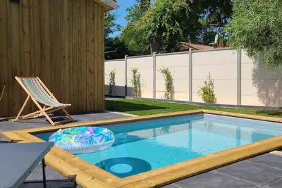 Image de Maison avec piscine chauffée et sécurisée Pyla sur Mer, plage à 2min à pied