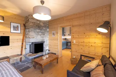 Image de Appartement 'St Gervais Les Bains - Mont Blanc' avec vue sur les montagnes, terrasse privée et Wi-Fi