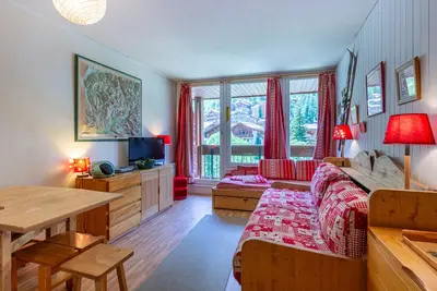 Image de Studio bien entretenu pour 3 avec balcon | Proximité pistes et centre de Val d'Isère