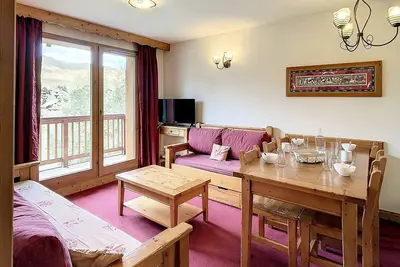 Image de Appartement cosy avec balcon, parking, piscine et navette Ă 150m du centre et 500m des pistes