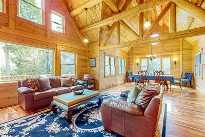 Image de Tranquil Haven | Secluded waterfront house with sauna, dock, kayaks, canoe, gym