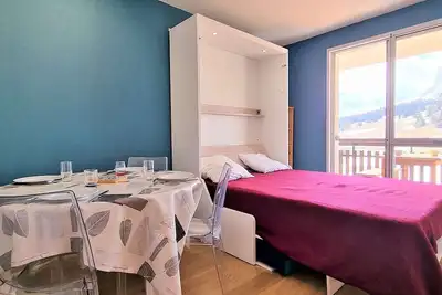 Image de Appartement lumineux 2 pièces, 5 pers, proche télésiège, parking et WiFi gratuits, Dévoluy