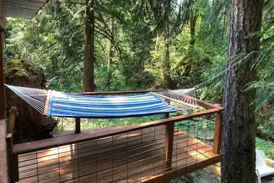 Image de Lake Cushman Cabin, Hot tub & Relaxing Creek.