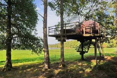 Image de Glamping dans les Arbres à Fisenne Vue Ardennes