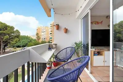 Image de Appartement de vacances \"Blue Fish\" avec piscine partagée, terrasse privée et Wi-Fi