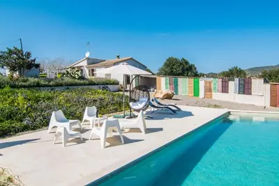 Image de Maison de vacances 'Finca Sa Real' avec piscine privée, Wi-Fi et climatisation