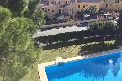 Image de Large family beach apartment with pool and private parking with central air con