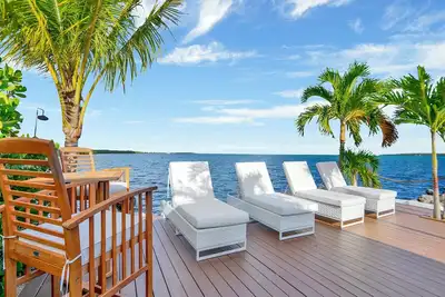 Image de Atlantic Ocean Front Home with 150' Panoramic Views & Breezes, 50' Dock