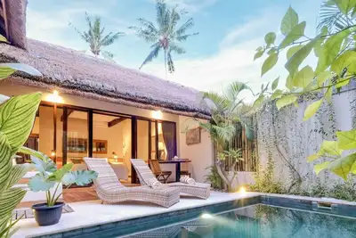 Image de Motu-Villa-Villa-Salle de bain et douche-Vue sur Piscine