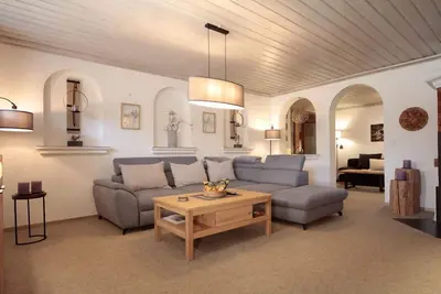 Image de Ferienwohnung 1- 4 Personen, 80 Qm², 1sz, Wsz, Halbsouterrainwohnung, Terrasse