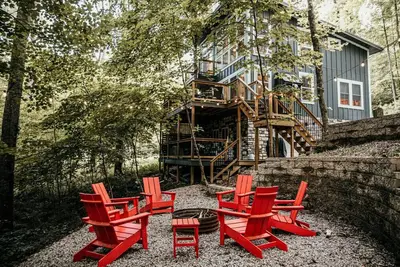 Image de Oak at Middlefork Ridge-Cabine-Salle de bain privée séparée-Balcon