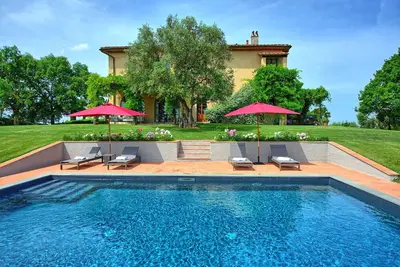 Image de Maison de vacances privée avec climatisation, Wifi, piscine privée, patio, vue panoramique