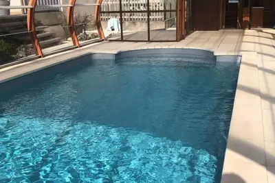 Image de Maison calme avec piscine privative chauffée, 3 chambres, terrain et Bbq, proche nature et randonnées