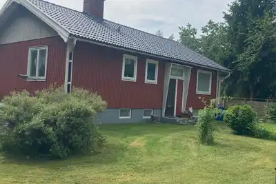 Image de Typical Swedish style, red wooden house in Småland