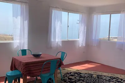Crows Nest surf shack has an unobstructed view of the mountains and the oceans.