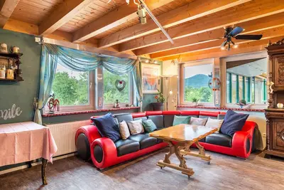 Image de Maison de vacances 'Chez les Holzäppel' avec vue sur la montagne, balcon et Wi-Fi