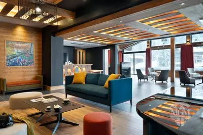Image de Wifi, vue pistes de ski, piscine, balcon, parking, télévision, 75m², Manigod l'Etale