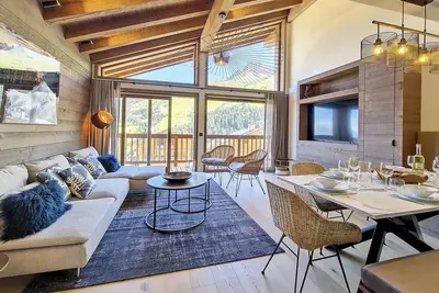 Image de Appartement cosy et neuf près des pistes avec balcon et WiFi