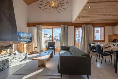 Image de Duplex 3 chambres rénové, proche centre, garage, 7 pers, Morzine