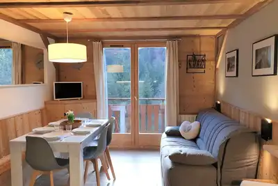 Image de Appartement rénové, 4 pers, pied des pistes de Nyon, Morzine, parking, wifi et animaux acceptés